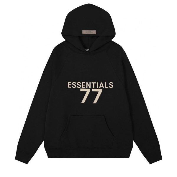 Fear of God Essentials 77 Hoodie Black