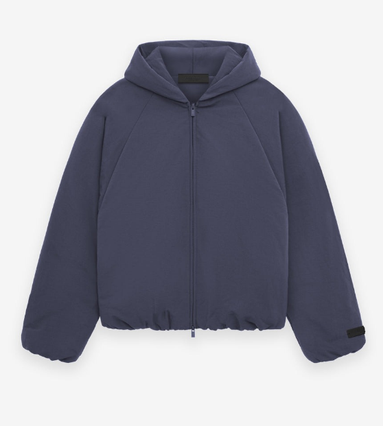 Essentials Military Nylon Hooded Bomber